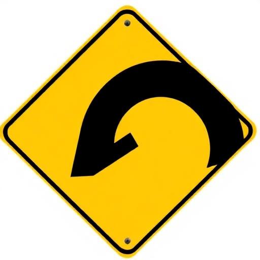 Señal de curva adelante