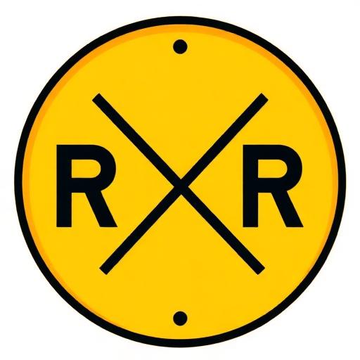 Señal de cruce de ferrocarril